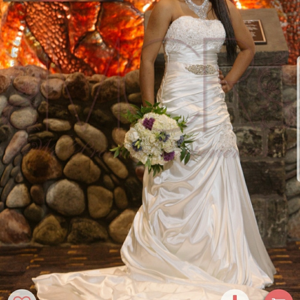 Silk wedding dress